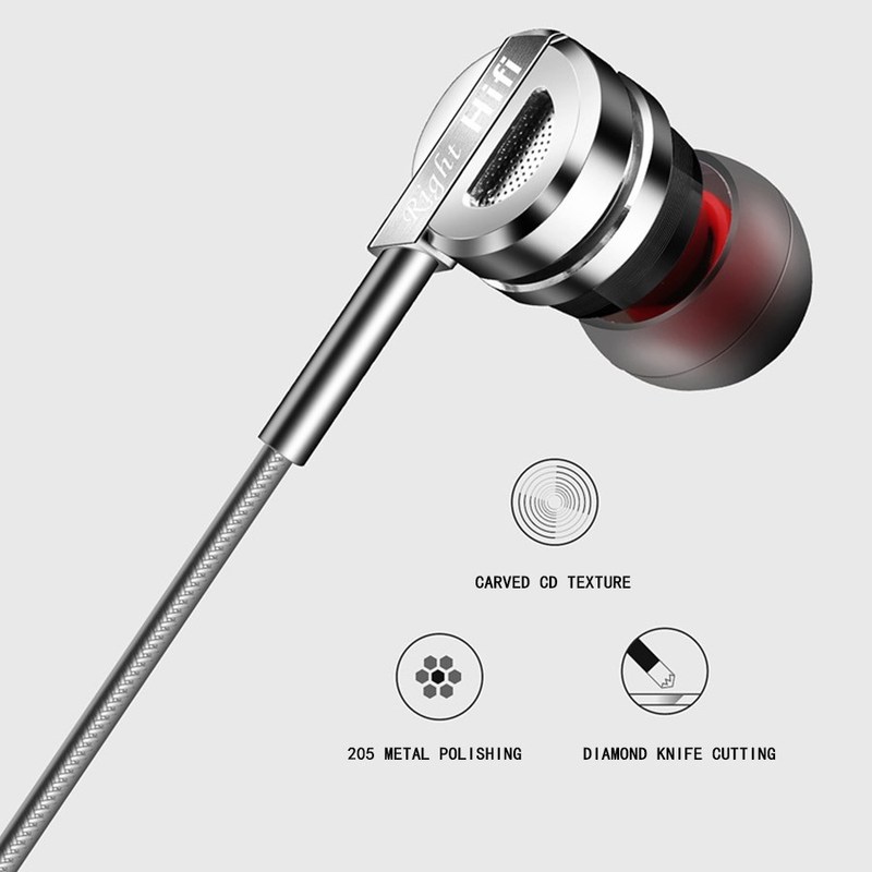 AZiMiYO D5 Zinc Alloy HiFi Metal Earphone Micro Ring in ear - 图1