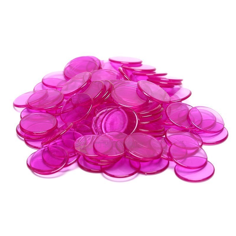 100pcs Count Plastic Poker Chips Casino Carnival Bingo Marke - 图2