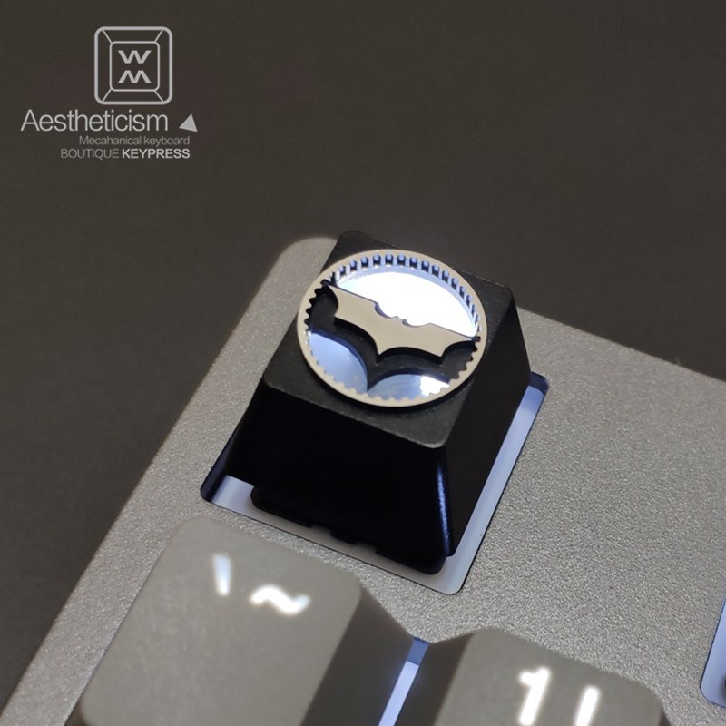 1pc aluminum alloy searchlight key cap Mechanical keyboard-图2