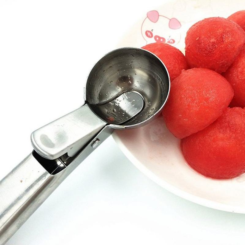 1PC 6cm Ice Cream Scoops Stacks Stainless Steel Digger Fruit - 图0