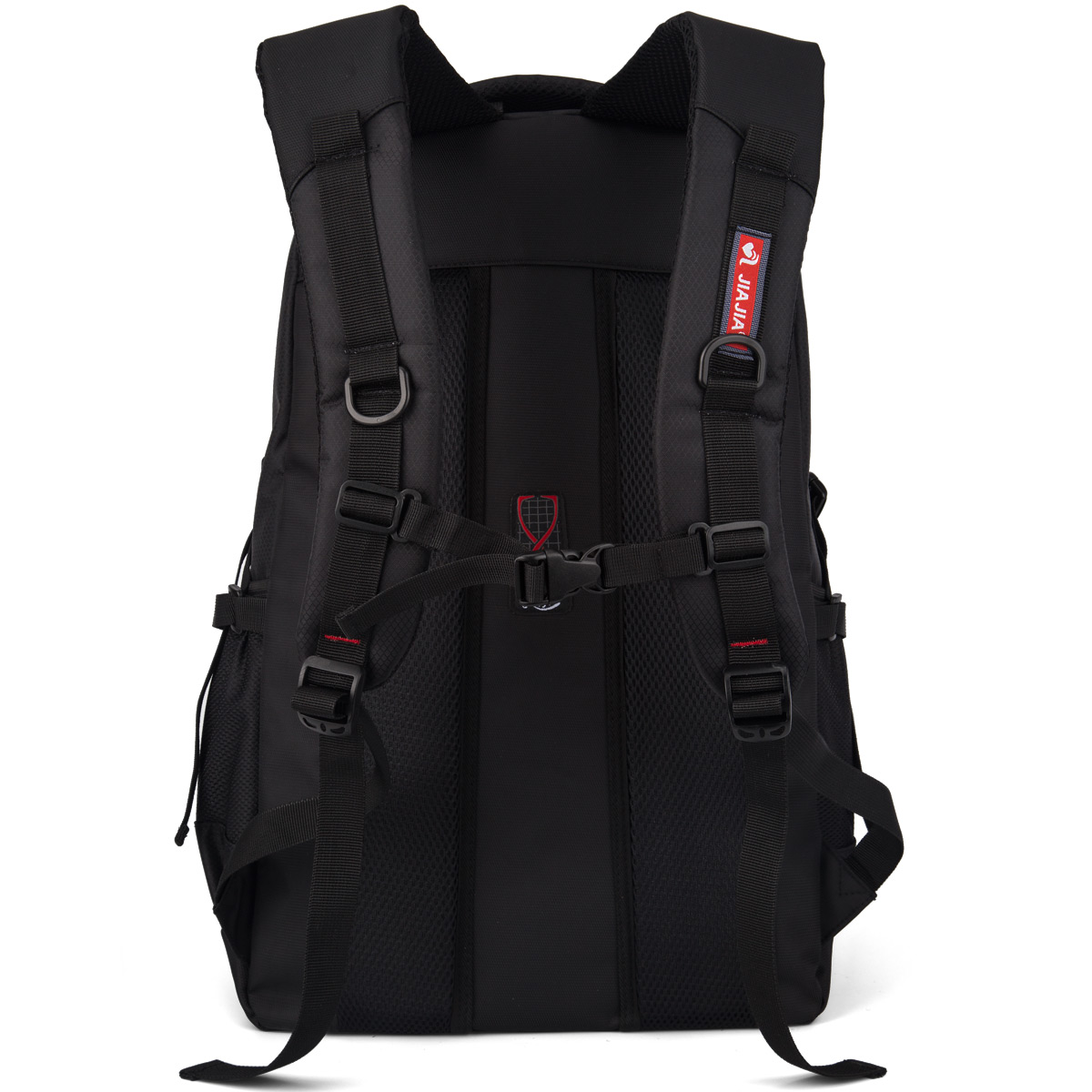 大容量反光条安全男女时尚户外旅行包袋运动防水双肩背包旅游行囊 - 图1