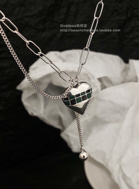 项链轻奢小众银女s925纯银锁骨链