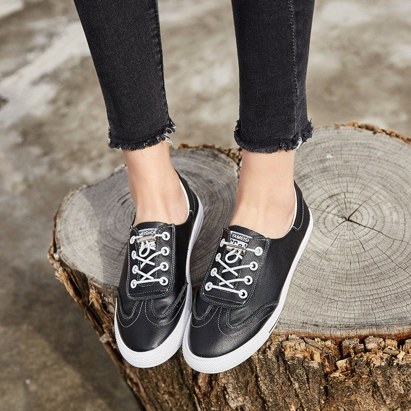 2025春新款ccvv女鞋真皮学生布洛克风格休闲平底小白鞋板鞋单鞋女,淘宝优惠券,粉丝福利购,淘宝优惠卷