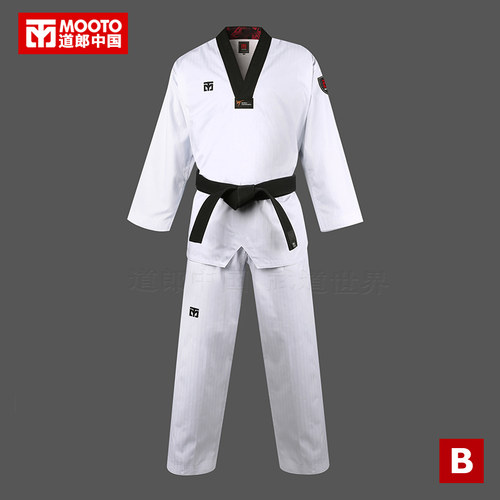 道郎 MOOTO原装跆拳道服韩国进口官方正品BASIC4.5新款品势竞技用 - 图0