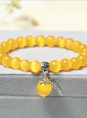 个性玛瑙复古宫廷天然水晶手链女