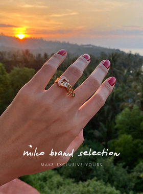 加拿大小众个性可调节戒指