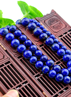 城堡天然青金石素珠收藏级项链