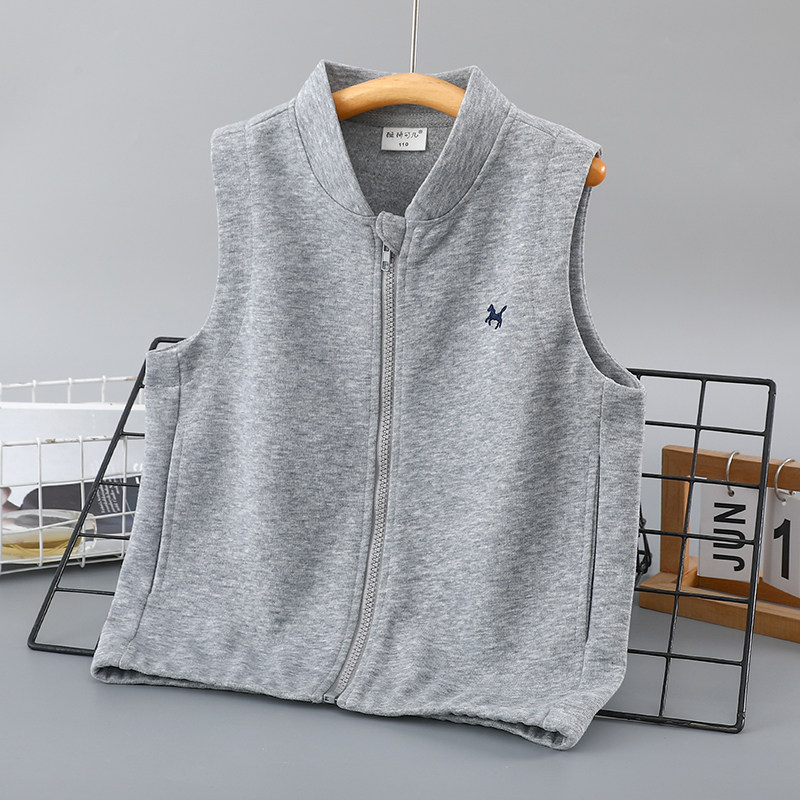 Adult spring and autumn vest, children's parent-child clothing, single layer vest