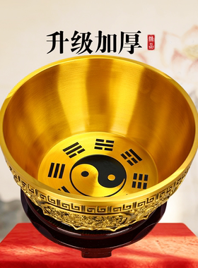 黄铜聚宝盆摆件八方来财开业礼