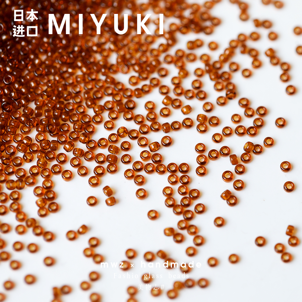 日本进口御幸琥珀色米珠1.5/2/3mm手工DIY串珠手链项链娃衣材料 - 图3