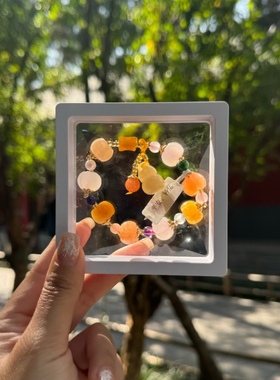 代请洛阳白马寺手串黄玉南瓜手串南瓜手链金丝玉小南瓜手串女招财