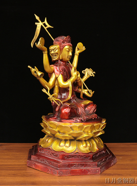 铜镇宅中式客厅斗姥斗姆元君摆件