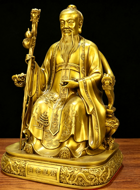 纯铜月老星君姻缘媒神月下老人