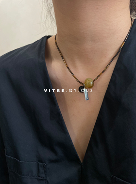 other混合材质情侣原创设计项链