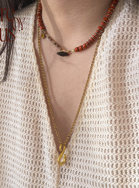 VITREQYOUS新年饰品古董感项链