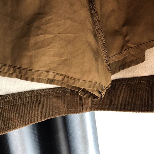 欧货美拉德咖色灯芯绒半身裙女2025秋冬新款高腰显瘦a字包臀短裙