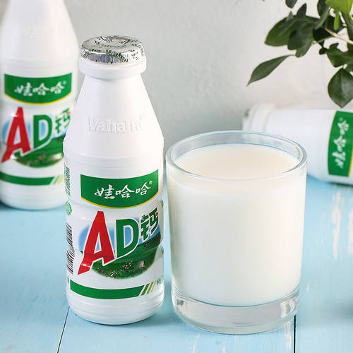 娃哈哈大AD钙奶220ml*24超大瓶草莓蜜桃原味哇哈哈酸牛奶整箱正品-图1