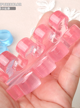 中国美甲工具硅胶分指器可水洗