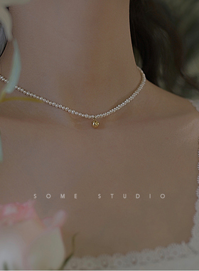 原创天然法式慵懒风手工珍珠项链