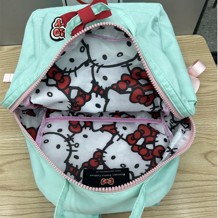 Hellokitty双肩包马卡龙色2024新款慵懒风小众书包学生党上课背包 - 图2