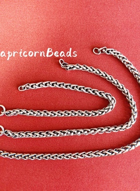 925银蛇骨链手串配珠蛇骨麻花链