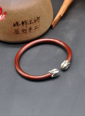 西藏野生七夕本命年鸡血藤手镯