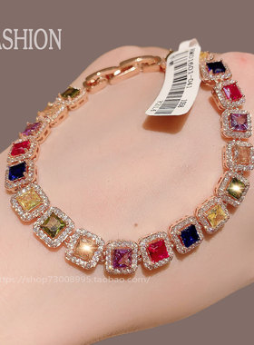 爆款月销10万件韩国进口镶锆手链