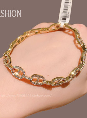 爆款月销10万件韩国进口镶钻手链