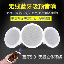 Wireless Suction Top Sound Horn Suit Bluetooth Speaker Power Amplifier Home Shop With Smallpox Ceiling Embedded Horn