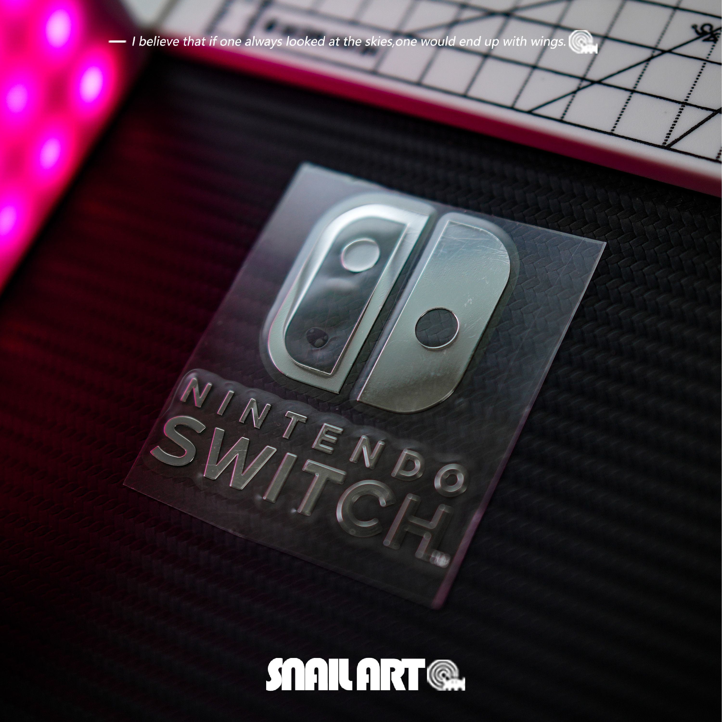 Nintendo SWITCH metal sticker car motorcycle computer case front windshield personalized triangle window decoration sticker