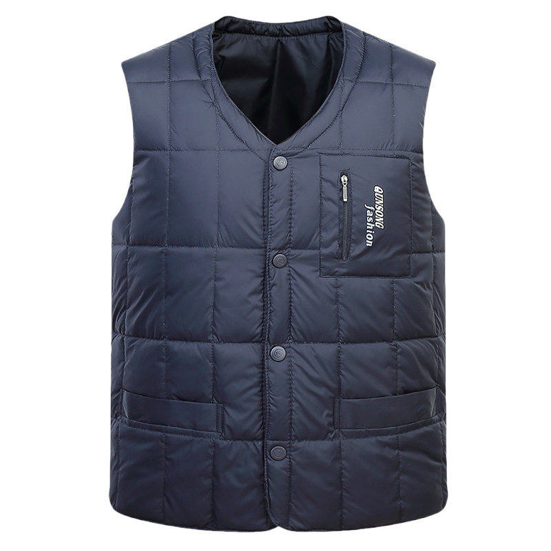 恒源祥羽绒马甲男士大码保暖背心中老年内穿轻薄马夹男羽绒服内胆,淘宝优惠券,粉丝福利购,淘宝优惠卷