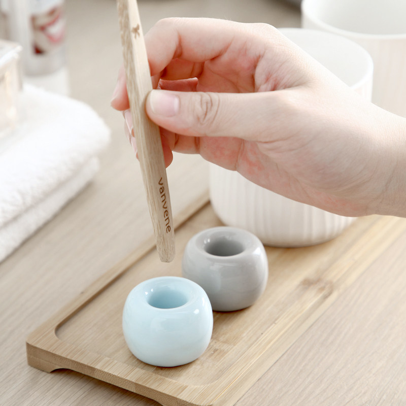 家用陶瓷牙刷座牙具座创意牙刷架情侣牙刷洗涑漱口杯置物瓷托座架,淘宝优惠券,粉丝福利购,淘宝优惠卷