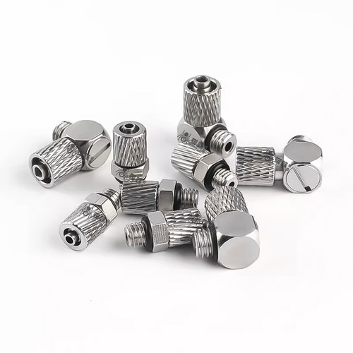 SMC快拧304不锈钢气管接头M-3HL-4/6M-5HL-4/6 4-M3/M6直通弯通 - 图3