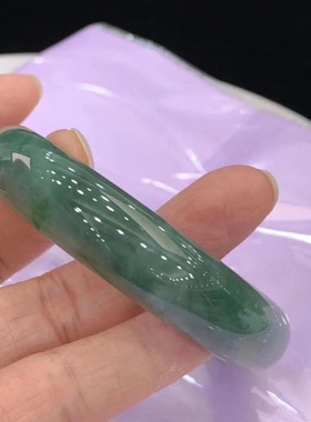 正宗缅甸玉手镯女真货翡翠玉手镯油绿冰种老坑玉石正圈