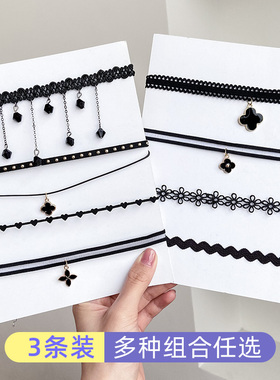 锁骨链脖颈链项圈颈带配饰