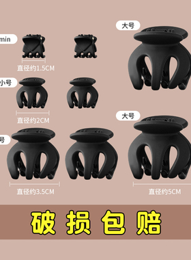 南瓜夹发他固定发夹后脑勺头饰