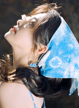 小田园风格甜美可爱头巾