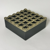 Large number 25 holes sixteen Palace lattice ashtray silver color matching black turquoise red ancient bronze Jiugong lattice with cover well word windproof
