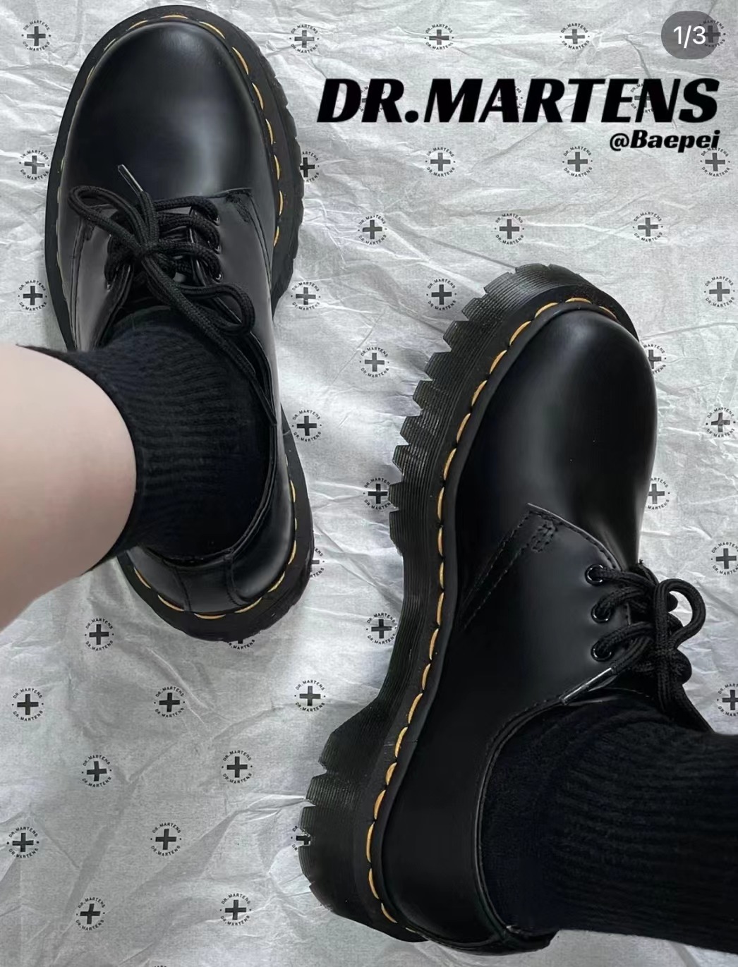 Dr.martens UK3 22cm 厚底 美品 JADON POLKADOT お求めやすく価格改定