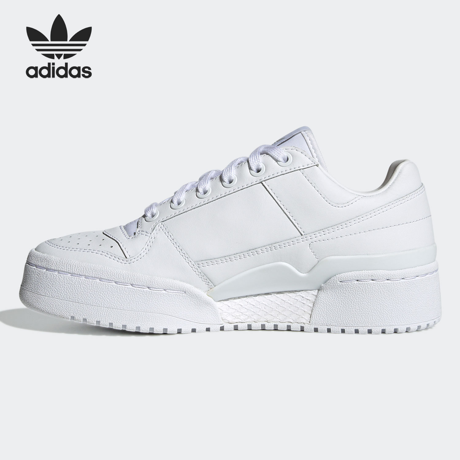 Adidas/阿迪达斯正品三叶草夏季男女厚底时尚休闲板鞋FY9042-图0