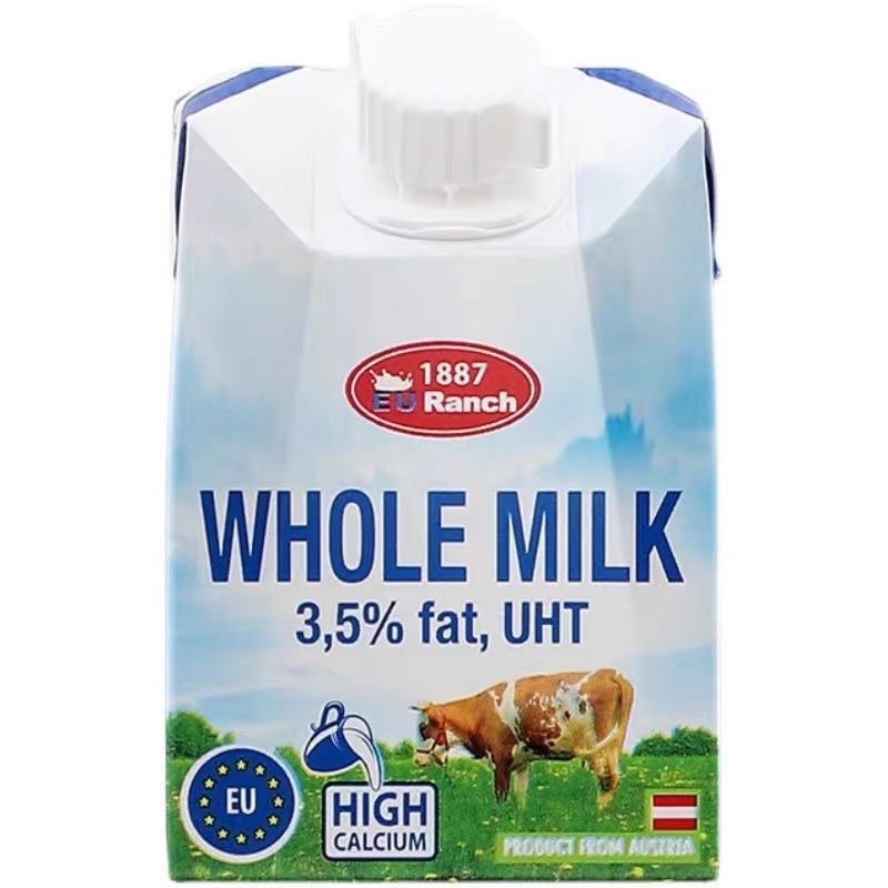奥地利whole milk进口原装纯牛奶1887EU Ranch欧牧早餐奶学生奶 - 图3