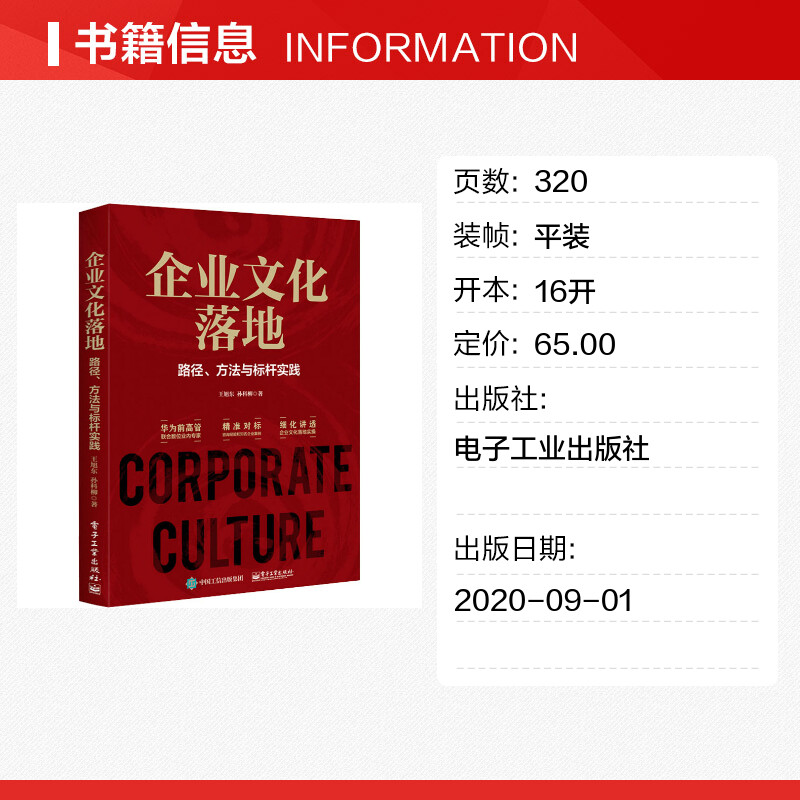 【新华文轩】企业文化落地 路径、方法与标杆实践 王旭东,孙科柳 电子工业出版社 正版书籍 新华书店旗舰店文轩官网 - 图0