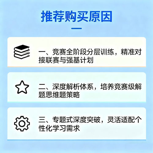 【新华文轩】新版高中数学奥数小蓝本奥林匹克小丛书第三版高中卷1-8全套18本高中生高一1二2三3年级竞赛题库知识大全思维训练教程 - 图2