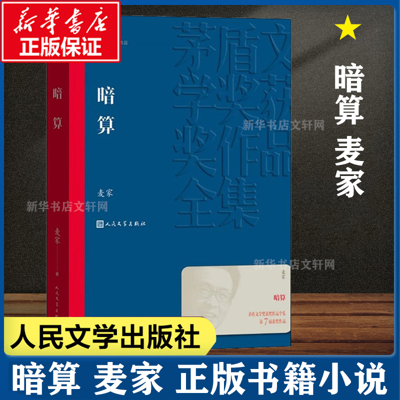 暗算 麦家著 茅盾文学奖获奖作品全集人生海海经典现当代文学长篇小说书籍文学精选 初高中生课外书谍战小说 周迅主演中国文学原著 - 图1