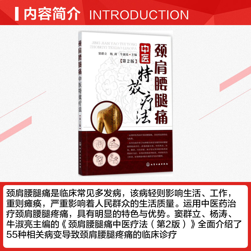 【新华文轩】颈肩腰腿痛中医特效疗法 第2版窦群立,杨涛,牛淑亮 主编 正版书籍 新华书店旗舰店文轩官网 化学工业出版社 - 图1