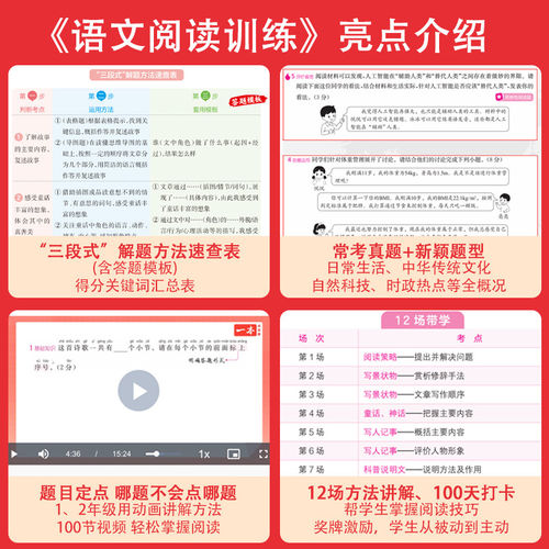 2027新一本阅读理解小学语文一本阅读训练100篇一百篇三年级二四年级五六真题专项训练预习小升初暑假作业衔接一本官方旗舰店正品 - 图0