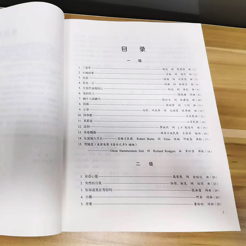 民谣吉他考级教材1-4级 中国音乐学院社会艺术水平考级全国通用教材新开考科目一至四级 专业考试书籍 中国音乐学院民谣吉他教程书