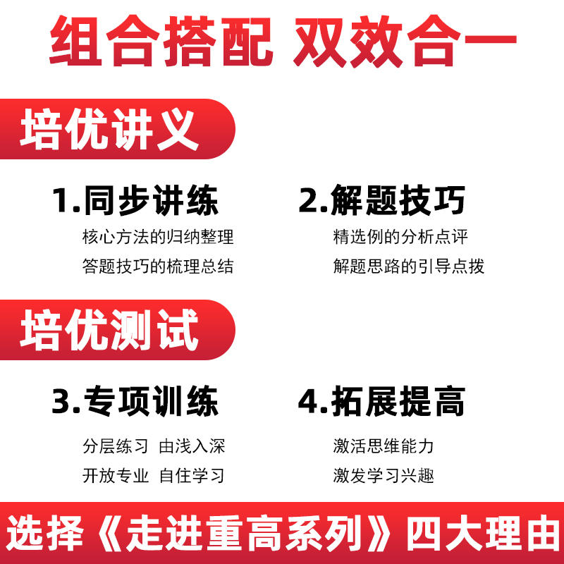 2024版走进重高培优测试讲义七八九年级上下册数学人教北师版初一二三789年级语文英语外研版同步练习训练单元测试题暑假作业本-图3