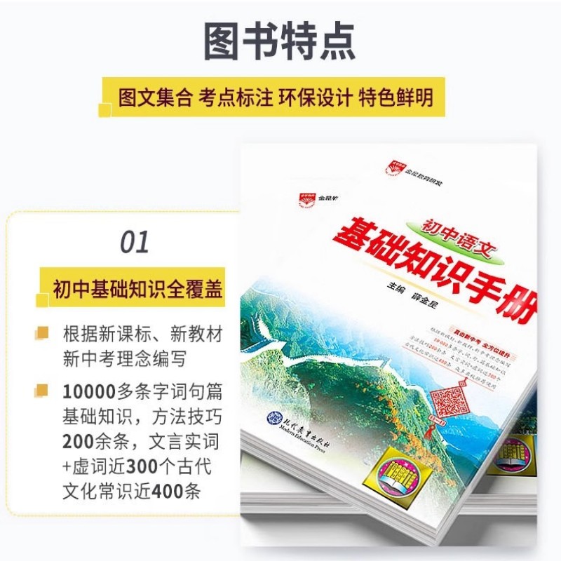 【新华正版】2025初中语文基础知识手册大全初一二三专项训练 薛金星中学教辅 七八九年级初中生中考复习资料古诗文言文阅读理解