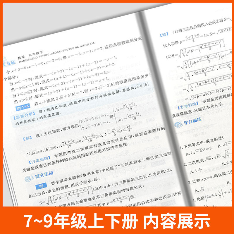 2024版尖子生培优教材七年级初中八九年级上册下册数学物理英语人教版初一初二初三总复习同步练习册辅导专项训练测试题七下八下-图1